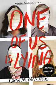 One of Us Is Lying book cover. 