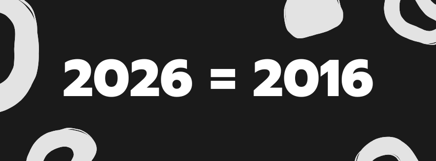 Social media influencers want to party like its 2016. Image via Canva.