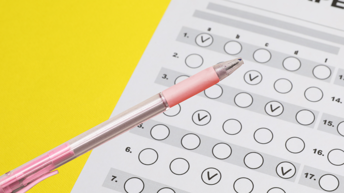 Experts recommend using No. 2 pencils over erasable pens.