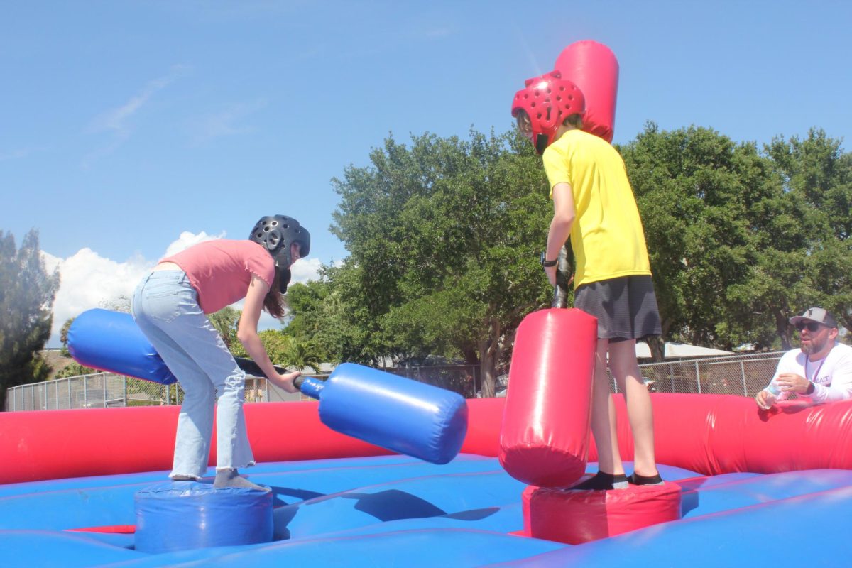 Trojans got to prove who reigns supreme on the inflatable platform.