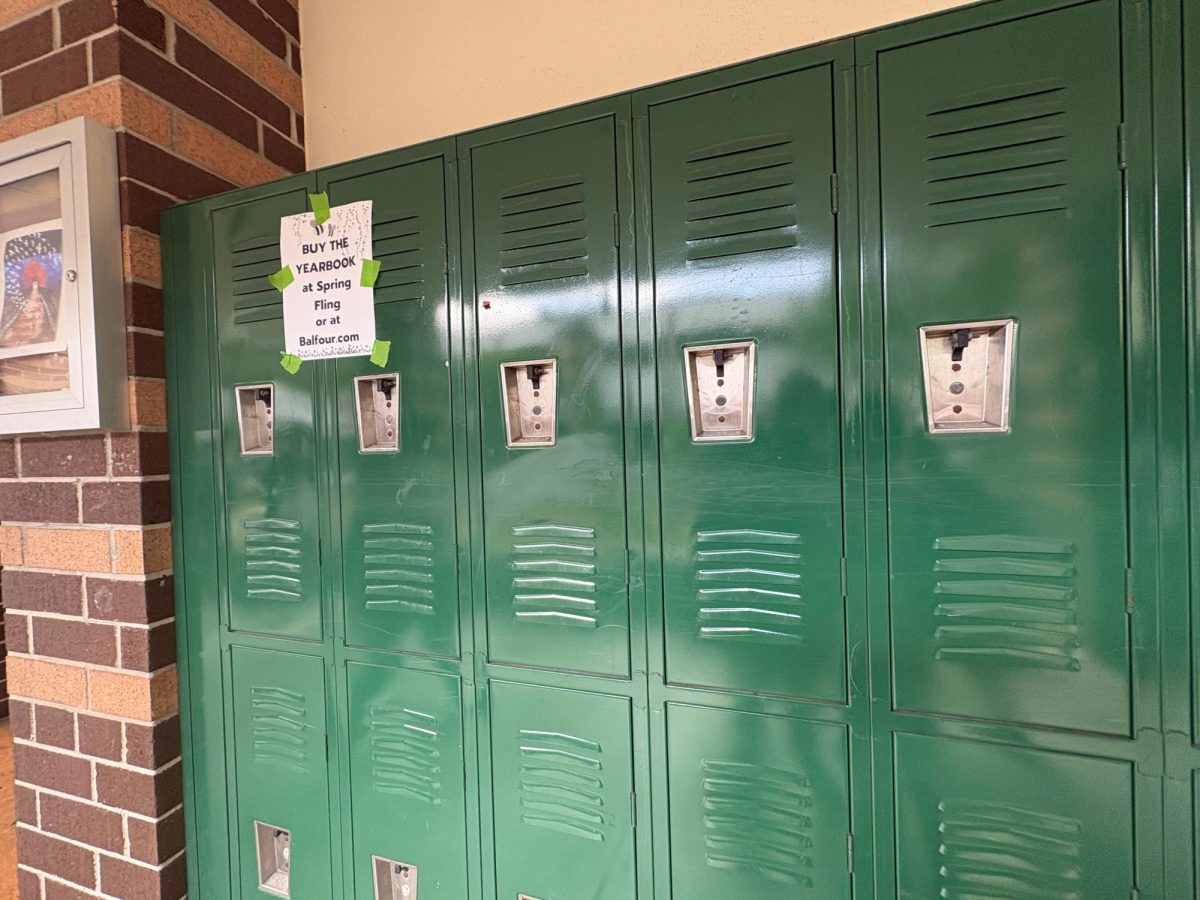 JHops familiar green lockers are a fixture outside of the hallways.