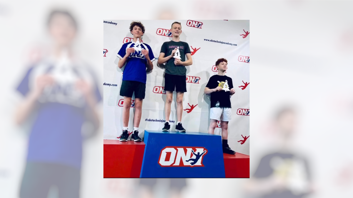 Trojan Jagger Plaxton took first place in the teen division at a competition held by Obstake Ninja Academy on Dec. 14, 2025. Image via Instagram @moves.like.jagger.ninja